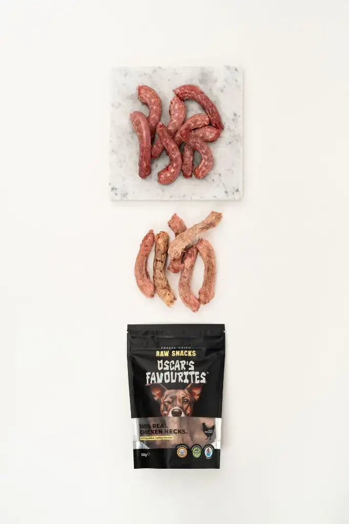 Oscar’s Frysetørkede Kyllinghalser (50g)
