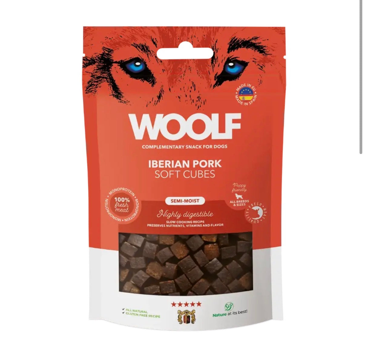 Woolf Soft Cubes Iberien pork 100g