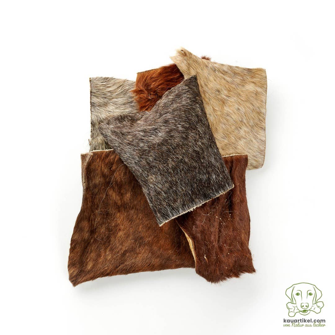 Horse skin plates with fur: 500g