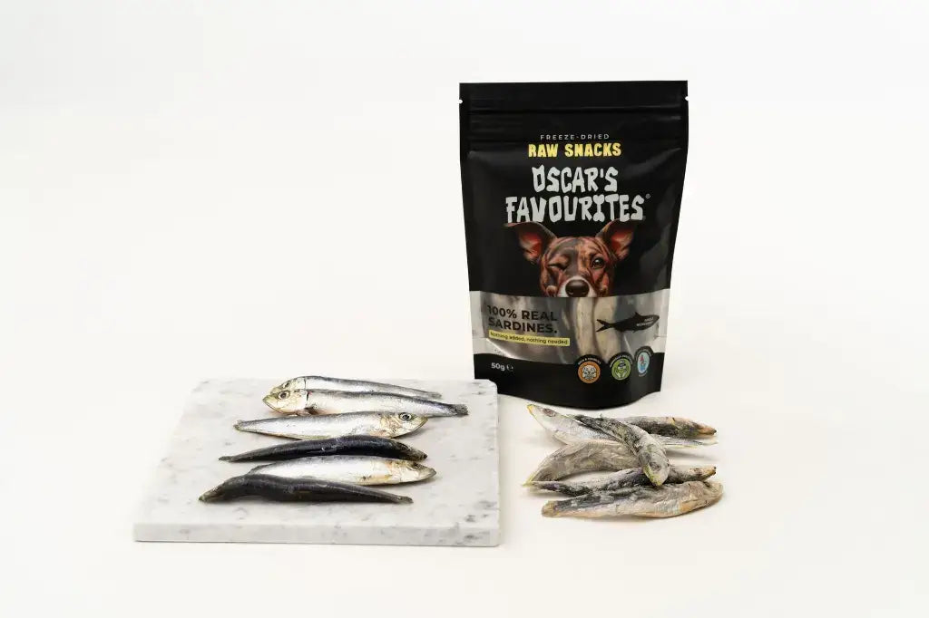 Oscar’s Frysetørkede Sardiner (50g)