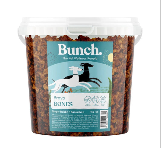 Mini Rabbit Training Bones by Bunch (1kg-Bucket)
