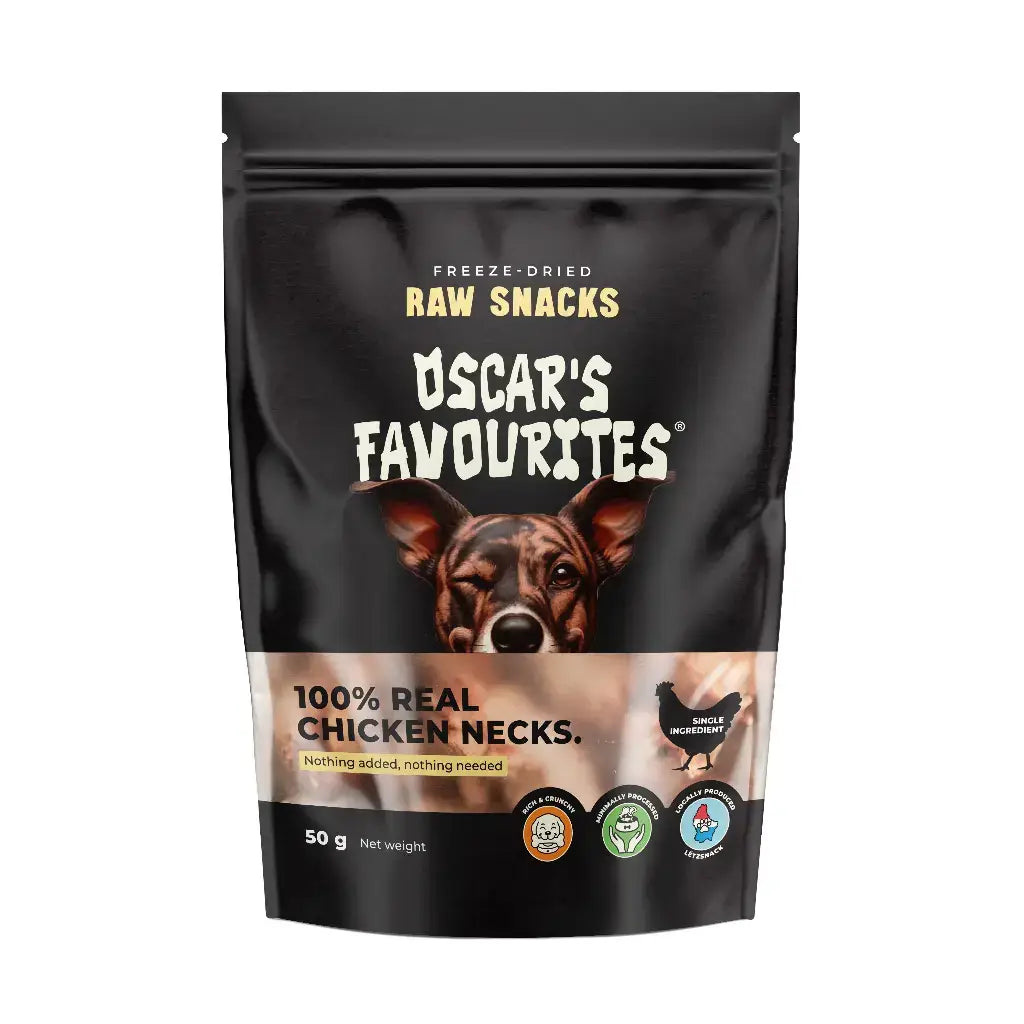 Oscar’s Frysetørkede Kyllinghalser (50g)