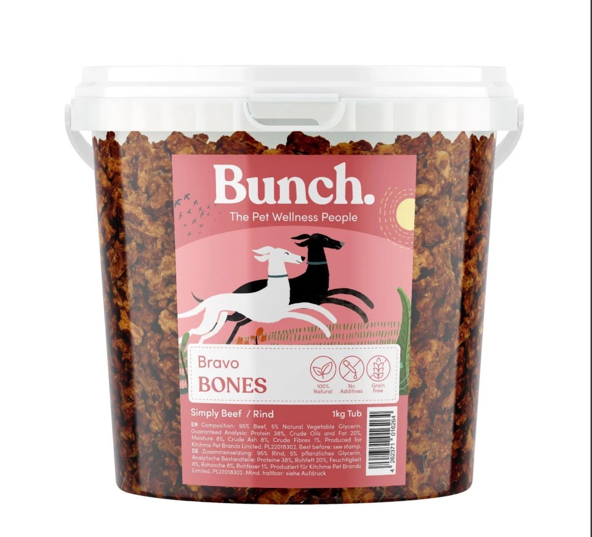 Mini Beef Training Bones by Bunch (1kg-Bucket)