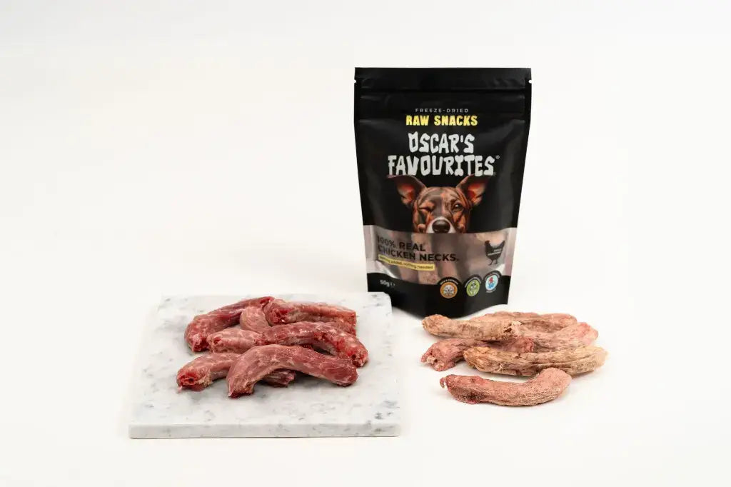 Oscar’s Frysetørkede Kyllinghalser (50g)