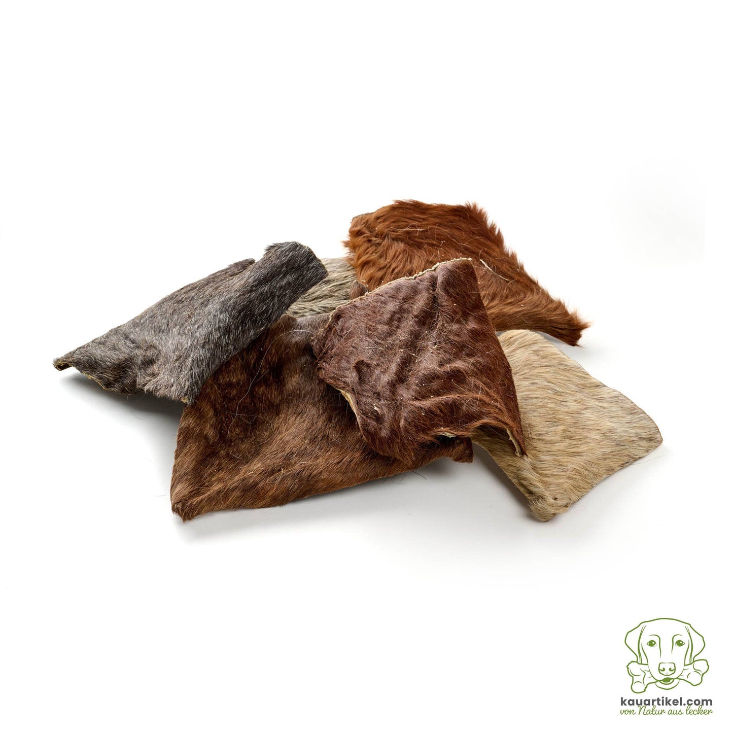 Horse skin plates with fur: 1000g