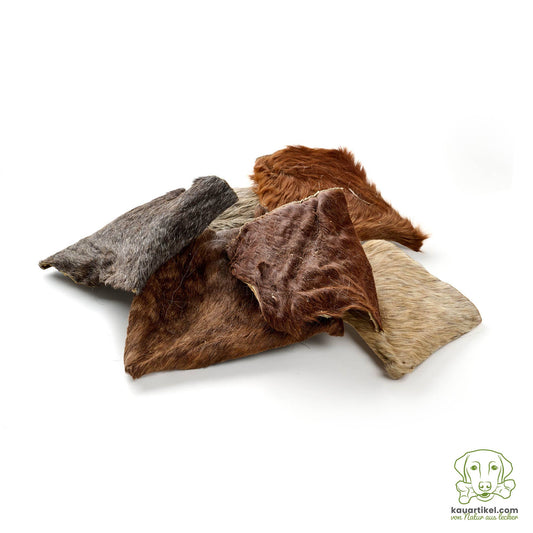 Horse skin plates with fur: 1000g