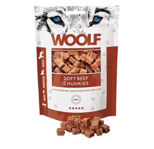 Woolf Beef Chunkies 100g