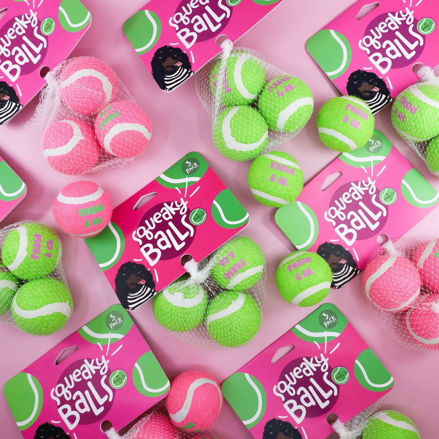 Pablo & Co Squeaky Baller 3-pk