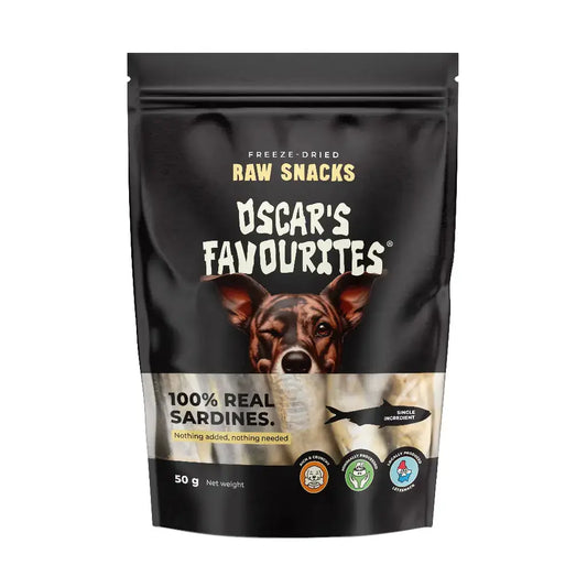 Oscar’s Frysetørkede Sardiner (50g)